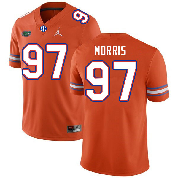 Men #97 Andre Morris Florida Gators College Football Jerseys Stitched Sale-Orange